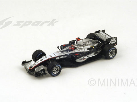 Spark S4363 1/43 McLaren MP4-20 #9 Winner Monaco Grand Prix 2005 McLaren-Mercedes Team Kimi Raikkonen Resin Models F1 GP Racing Car