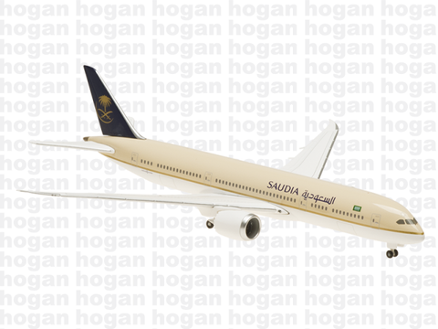 Hogan Wings 5156 1/400 Saudi Arabian Airlines SV SVA SAUDIA BOEING 787-9 (Ground Configuration) Diecast Model Commercial Aircraft Civil Aviation