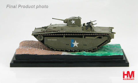 HobbyMaster HG4405 1/72 LVT(A)-1 1945 US Army with water diorama Military Vehicles Diecast Plate