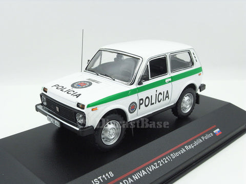 IST IST118 1/43 Lada Niva (VAZ 2121) 1993 Slovak Republic Police Diecast Model Road Car