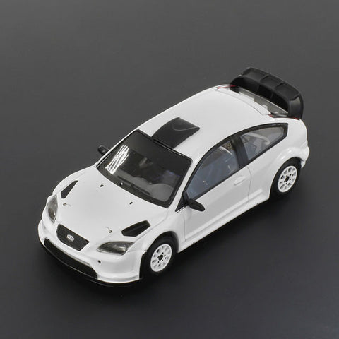 IXO MDCS008 1/43 Ford Focus RS WRC08 2009 Rally Specs (2 Set of Wheels and Tyres) All White Diecast Model Racing Car