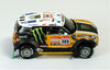 IXO RAM573P 1/43 Mini All 4 Racing #305 2nd Dakar Rally 2012 Monster Energy X-Raid Team - Joan "Nani" Roma - Michel Périn Diecast Model Racing Car