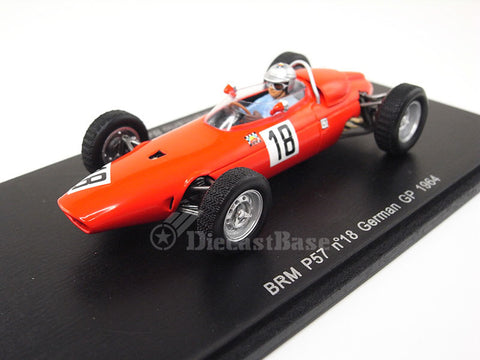 Spark S1153 1/43 BRM P57 #18 German Grand Prix 1964 Giancarlo Baghetti 1:43 Spark Model GP F1 Racing Model Car
