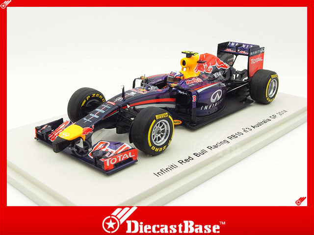 Spark S3086 1/43 Red Bull RB10 #3 Infiniti Red Bull Racing Australian Grand Prix 2014 Daniel Ricciardo Resin Model F1 GP Racing Car Formula One