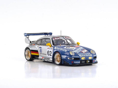 Spark S4181 1/43 Porsche 911 GT2 #62 20th Le Mans 8th GTS 1999 Roock Racing - Claudia Hürtgen - André Ahrle - Vincent Vosse Resin Model Racing Car